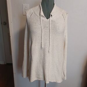 Linen/cotton Cream Women's Sweater
